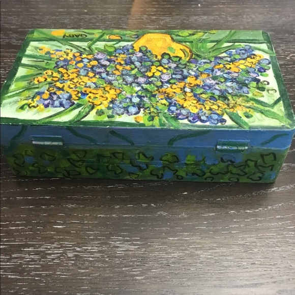 Hand painted cigar box Mexico - Picture 3 of 11